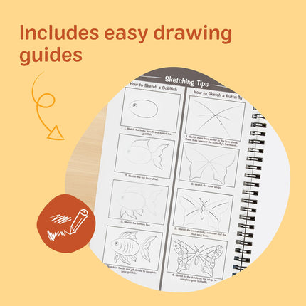 Melissa & Doug Mini Bloc de papier à croquis (15 x 23 cm) - 50 feuilles, paquet de 3