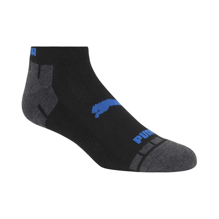PUMA Men's 8 Pack Low Cut Running Socks, Black, US 10-13