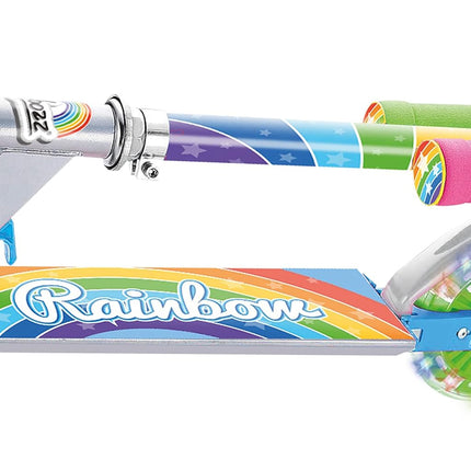 Ozbozz RAINBOW SCOOTER with Friction Activated Light Up Wheels