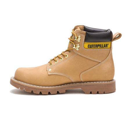 Caterpillar Men's 2nd Shift 6" Plain Soft Toe Boot,Honey,10.5 W US