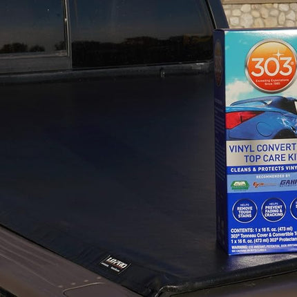 303 Products 30510 Convertible Vinyl Top Cleaning and Care Kit - Cleans and Protects Vinyl Tops - Includes Tonneau Cover and Convertible Top Cleaner 16 fl. oz. + Automotive Protectant 16 fl. oz.,Blue
