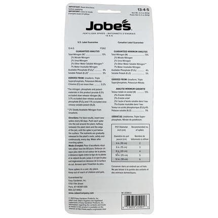 Jobe's 5001T Houseplant Indoor Fertilizer Food Spikes, 50 Pack(2)