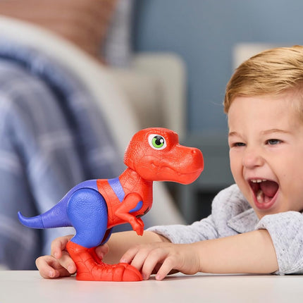 Marvel Spidey and His Amazing Friends Spidey-Rex Supersized Action Figure, 22.8-cm (9 inch) Super Hero Dinosaurs Toys for Children, Ages 3+, Red