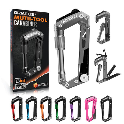 Carabiner Multitool 8-in-1 EDC Carabiners Pocket K