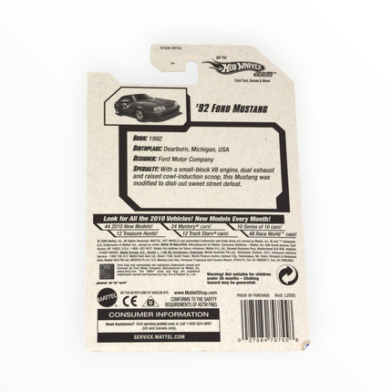 Hot Wheels '92 Ford Mustang, HW Permance '10 105/240 [red]