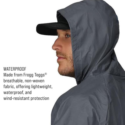 FROGG TOGGS Men's Ultra-Lite2 Waterproof Breathable Rain Suit, Carbon, S