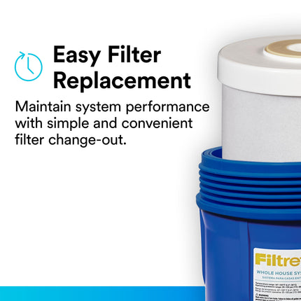 Filtrete Filtre à eau pour toute la maison au charbon actif granulé grande capacité 4WH-HDGAC-F01. pour utilisation avec le système 3WH-HD-S01