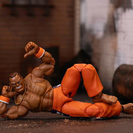 Jada Toys – Street Fighter II Dee Jay Action Figure Wave 3 – 1:12 Scale, 6" Tall, Interchangeable Heads, Hands & Accessories