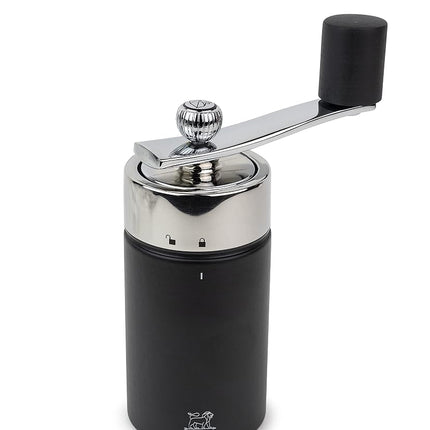 PEUGEOT - Isen 15 cm Manual Nutmeg Mill - Made with PEFC Certified Wood - Lifetime Guaranteed Mechanism - Made in France - Black Colour Beechwood and Stainless Steel