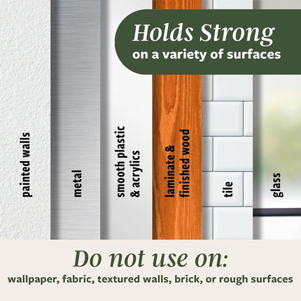 Command Medium Rosemary Wall Hooks, 4 Coat Hooks and 6 Command Strips, Damage-Free Hanging with Adhesive, No Tools Great for Hanging Home Decor, Holds up to 3 lb
