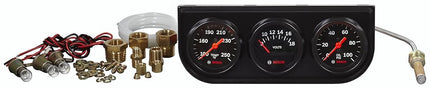 Bosch SP0F000054 Style Line 2" Triple Gauge Kit (Black Dial Face, Black Bezel)