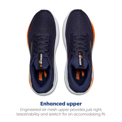 BROOKS 1104371D458 Adrenaline GTS 24 Men Peacoat/Orange/White UK 9