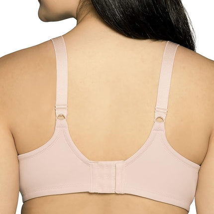 Vanity Fair Women's Full Figure Beauty Back Smoothing Bra, 4-Way Stretch Fabric, Lightly Lined Cups up to H, Underwire - Quartz, 40C