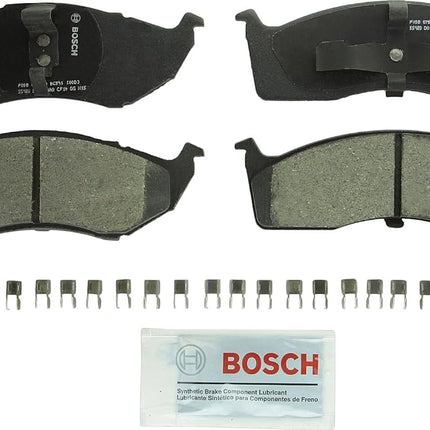 BOSCH BC591 QuietCast Premium Ceramic Disc Brake Pad Set - Compatible with Select Chrysler 300M, Concorde, Town & Country, LHS, Prowler; Dodge Caravan, Intrepid; Eagle; Plymouth Voyager + More; FRONT