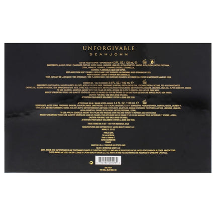 Sean John Unforgivable Gift Set for Men (Pack of 3)