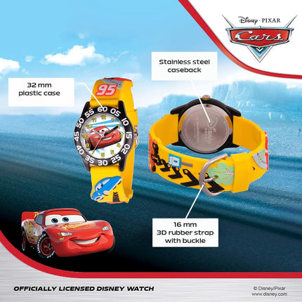 Reloj analógico de cuarzo Disney para niños con correa de plástico W001505