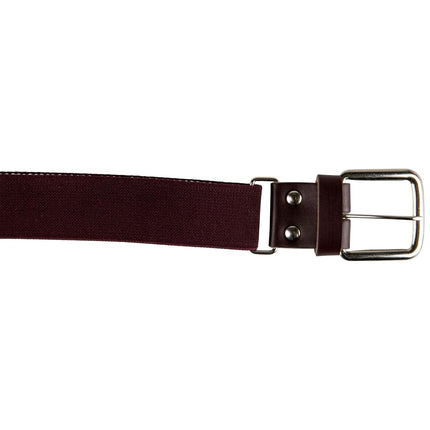 Champro Leather Baseball Belt, Maroon, 1-1/4"