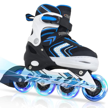 Nattork Inline Skates for Girls and Boys with Full