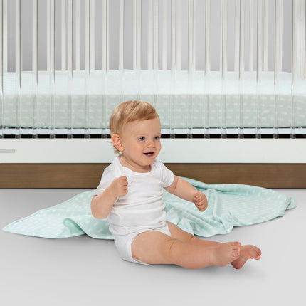 Sábanas ajustables para cuna Delta Children para niñas y niños - Sábana de cuna 100% algodón orgánico para cunas estándar y colchones para niños pequeños - 71x132 cm - Certificado GOTS (paquete de 2), Boho Neutral