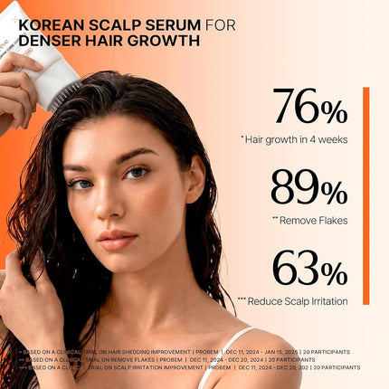 lilyeve GROWTURN Hair Growth Serum with Built-in Brush, Heartleaf-Derived Exosomes to Revitalize Hair, Hair Thickening, Hair Growth Accelerator - Korean Hair Care, 3.38 fl. oz. (Pack of 1)