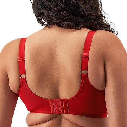 Elomi Women's Plus Size Smooth Underwire Molded Bra, Haute Red, 40E