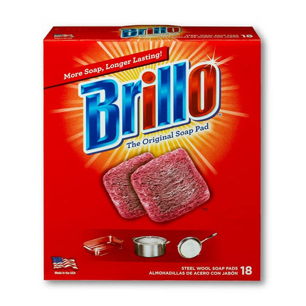 Brillo Steel Wool Soap Pads, Long Lasting, Origina
