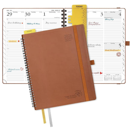 POPRUN Planner 2026-2027 (Large - 8.5'' x 10.5'') 