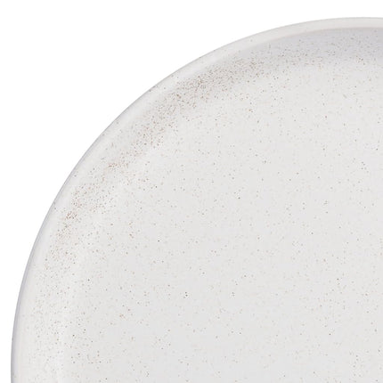 Gibson Soho Lounge Sofia Coupe Dinnerware Set, Service for 4 (12pcs), White w/Speckle