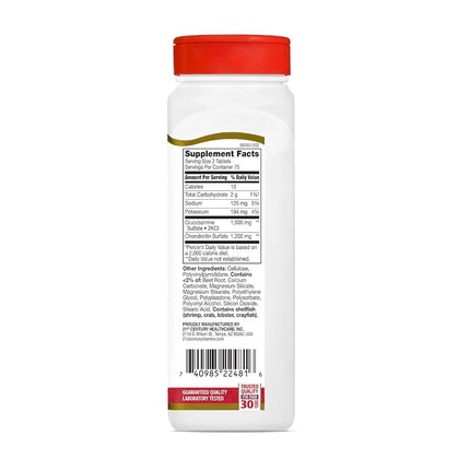 21st Century Glucosamine Chondroitin 750/600mg - Triple Strength, Tablets, 150 Count