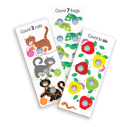 Melissa & Doug Poke-A-Dot Tarjetas de aprendizaje de números gigantes
