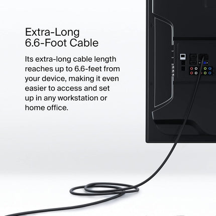 Belkin USB C to DisplayPort 1.4 Cable 2m 32.4Gbps 8K 60Hz 4K 144Hz Black