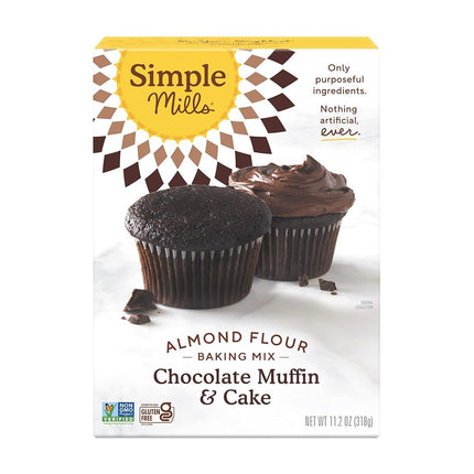 Simple Mills Gluten Free Chocolate Muffin and Cake Mix, 10.40 Ounce