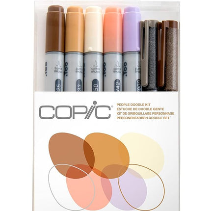COPIC Ciao Coloured Marker Pen - Doodle Kit of 7 P