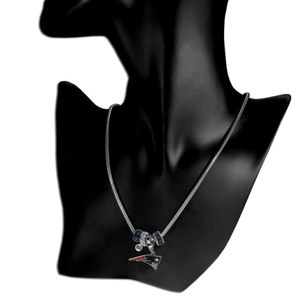 Siskiyou Sports NFL New England Patriots Euro Bead Necklace, 18-Inch