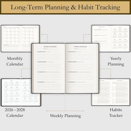 Timely Planner – Time Blocking Planner and Time Box Planner. Blank Hourly, Daily, and Monthly Schedule. 6 Month Supply, Undated. Time Management, Productivity and Focus Hack. 8.3" X 5.8" (Black)