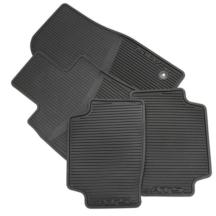 General Motors GM Accessories 22759927 First- and Second-Row Premium All-Weather Floor Mats in Jet Black with ATS Script