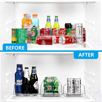 BingoHive Refrigerator Organizer and Storage Width Adjustable Can Organizer