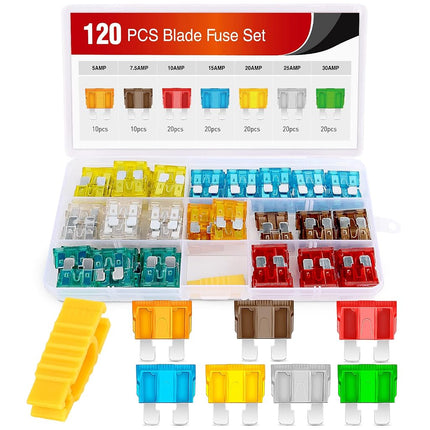 Nilight - 50016R 120 pcs Standard Fuse Assortment 