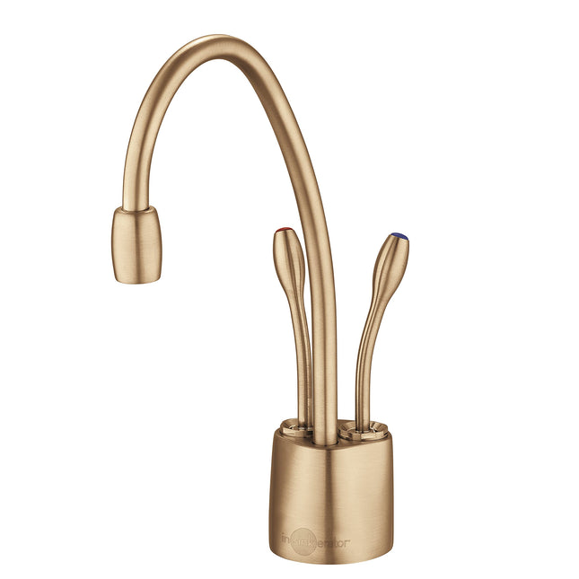 InSinkErator F-HC1100BB Indulge Contemporary Hot and Cool Water Dispenser Faucet, Brushed Bronze