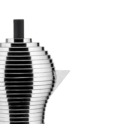 Alessi Pulcina Espresso Coffee Maker, Black, 6 Cup Capacity