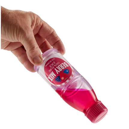 Juego de comida de juguete de Melissa & Doug: botellas de jugo Tip & Sip