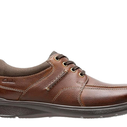 Clarks Men's Cotrell Walk M Lace-Up Shoe, Tobacco Leather, 10 W US