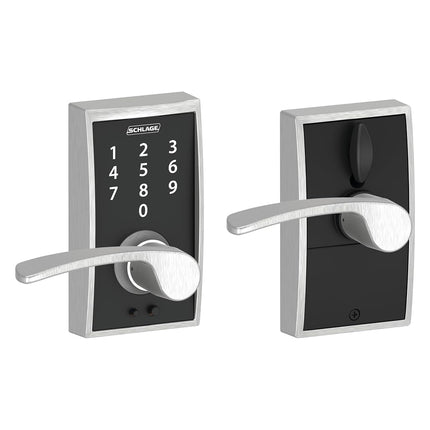 Schlage Touch Century Lock with Merano Lever (Sati