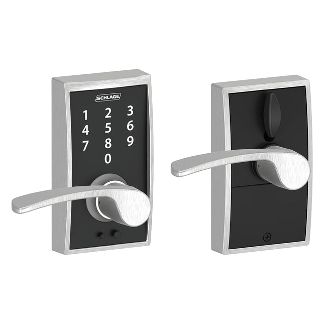 Schlage Touch Century Lock with Merano Lever (Sati