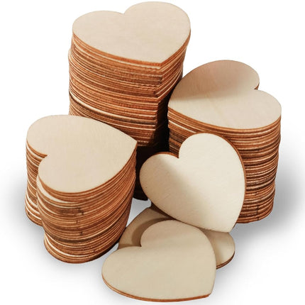 Kate Aspen 22103WD Unifinished Wood Hearts for Gue