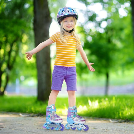 Nattork Kids Adjustable Inline Skates for Girls Boys - Purple Blades Roller for Kids Youth Age 10 11 12 Indoor Outdoor Sports