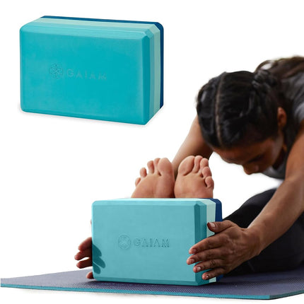 Gaiam Yoga Block - Supportive Latex-Free EVA Foam 
