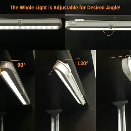 BLS T01L LED Closet Light Super Bright 20 LED Under Cabinet Lighting Battery Powered/DC Input Wireless Motion Sensing Light, Auto On Off Switch, Motion Sensor & Light Sensor, 2 Pack