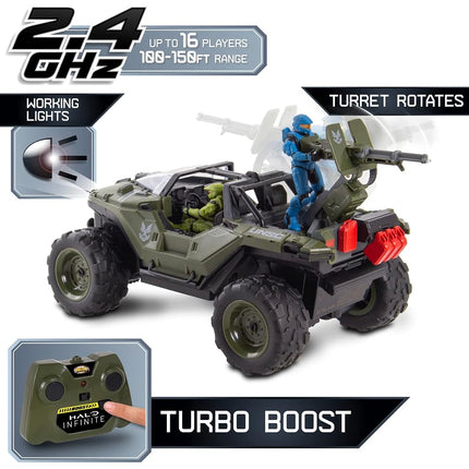 NKOK Halo® Infinite Radio Control (2.4 GHz, Turbo Boost), Battle Hog UNSC Warthog (MC & Spartan Mark VII)