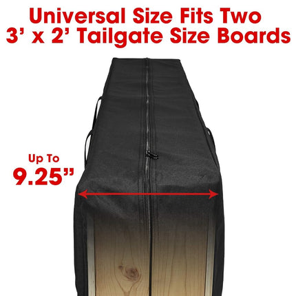 GoSports Premium Cornhole Carrying Case (Tailgate Size),Black,3' x 2'
